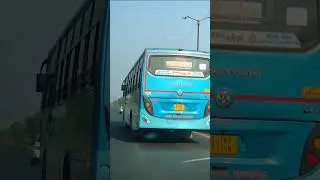 Gsrtc Bus // Gsrtc Bus At Highway Road #gsrtc #ncbus007 #shorts #volvo