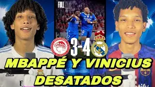 POKER DE MBAPPE SALVA AL MADRID ANTE EL OLYMPIACOS 4-3