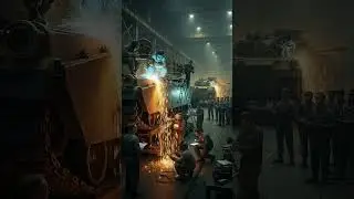 Intense tank repair! 🔥 Sparks fly as military vehicles #shorts #military #welding #tanks #mustwatch