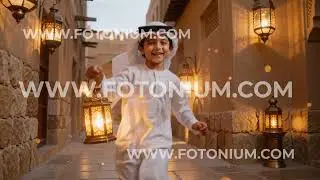 Ramadan Kareem UAE Video Ad Template | Fanoos Lantern City Light Story | Festive Islamic Promo