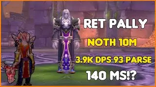 Noth Ret Pally POV - 93 Epic Parse 3.9k DPS - Wotlk Classic