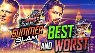 THE BEST AND WORST SUMMERSLAM 18 TIER CARDS! | WWE SuperCard