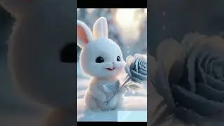 A cute Rabbit #snow #livesnowfallnathiagali #snowfall #travel #rabbit #ai