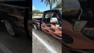 Old Chevy Square Body Show Truck #carculture #flames #custom