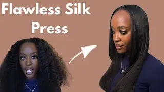 Flawless Silk Press: Smooth, Shiny, and Long-Lasting!
