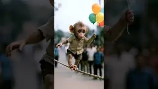 Sometimes, helping one soul can change many hearts-baby monkey katuu 🐒#shorts#viral#trending#ai