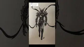 Cosmic Garou, stickman to anime drawing #onepunchman #garou #art #drawing #sketch #anime #saitama
