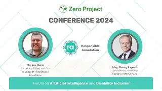 Zero Project Conference 2024: Podium mit Markus Wurm und Georg Kapsch