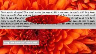 Long Term Loans No Credit Check| 12 Month Loans Market