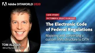 ADW20 &ndash; Day 1 &ndash; The Electronic Code of Federal Regulations | Thomas Aldous
