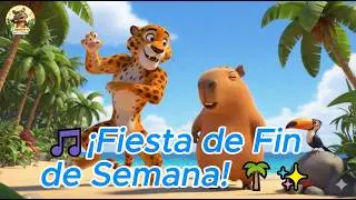 🎵 Baila en el Paraíso 🥥 | Canción Infantil de Fin de Semana | Música para Niños