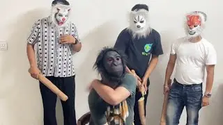Funny reaction of gorilla part 2 🦍| chup chap comedy #viral #video