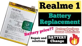 Realme 1 battery replacement. How to change realme 1 battery. Fast method