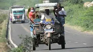 Highways of India in Rural Area Gagodar Kutch Gujarat