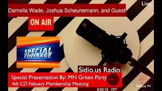 Sidio.us TV - Minnesota Green Party 4th CD Febuary Meting