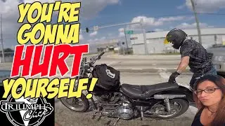 Triumph Chick Goes On A DATE!! WTF?!