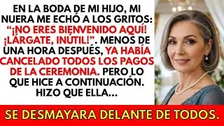 En la boda de mi hijo, su novia me echó a los gritos  Entonces cancelé todos los pagos de la bod