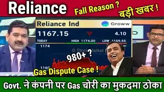 Reliance share News,Fall Reason ?,Gas Dispute Case,Reliance industries analysis Anil singhvi/target