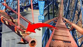The Big One Track REMOVAL | Blackpool Pleasure Beach December 2022