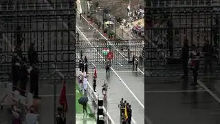 Wagah border 2025 ceremony in new stadium #shrots