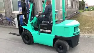 ミツビシ　フォークリフト　FD25 2.5T クラス　ディーゼルエンジン/100km圏内陸送無料★動画配
