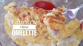 Chicken cheese omelette / chicken cheese omelette recipe by cook took
