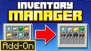 FREE INVENTORY MANAGER ADDON for Minecraft Bedrock Edition a MUST Have