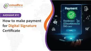 Step 1 : How to make a payment for Digital Signature Certificate