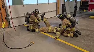 Skill drill 12-10 2 firefighter webbing assist drag