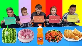 Hưng Troll | Tập 1: Thử Thách Đồ Ăn Theo Màu Sắc Thắng Nhận 500$