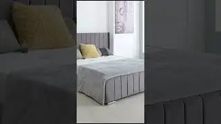 Plush Velvet Royal Wing Bed on Sale