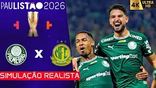 Palmeiras x Mirassol | Paulist&atilde;o 2026 | Simula&ccedil;&atilde;o 4K60FPS Realista | Gogosz Patch.