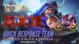 Khaleed VS Harley and Tiktokerist Chou (ft. Tigreal w/ Red Buff) | Edvicc Gaming