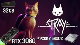 Stray | PC Benchmark | Ultra Settings | 1440 4k | RTX 3080/RYZEN 7 5800X 32GB RAM