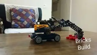 LEGO bulldozer animation