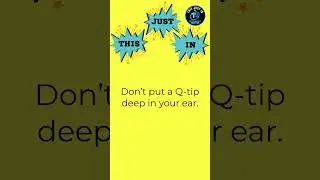 Don&rsquo;t put a Q tip deep in your ear #shorts #viralvideo #funny #funnyshorts #humor #video #funnyvideo