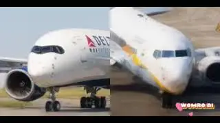 delta air airbus a350-900 and jet airways boeing 737-800 singing dilemma