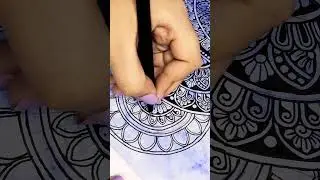 mandala process!! #shorts #youtubeshorts #art #mandalaart #artvideos
