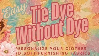 How to Dye without Dye👚$4.50 Kmart T-shirt Transformations👚How to Tie Dye with Acrylic Paint
