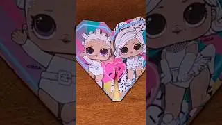 Easiest Heart Origami using Lol Surprise Doll paper(full video in channel)👇#craft #art #diy #shorts