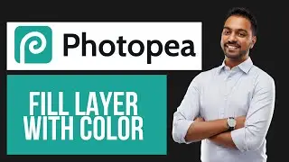 How to Fill Layer with Color in Photopea | Color Fill Tool Tutorial