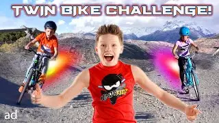 Sis Vs Bro Twin Bike Race!