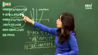 [고등예비과정 수학 I] 14강 이차방정식과 이차함수 (2)