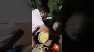 Besan Fritters on Firewood 🔥 | Winter Night Cooking at Farm
