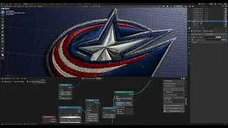 Embroidery Animation | Blender 5.0 Geometry Nodes.