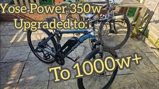 Yose Power Upgraded to 30+mp/h 1000w from 350w motor. To all Yose Owners!