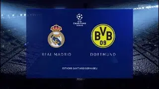 REAL MADRID vs. BORUSSIA DORTMUND - UEFA CHAMPIONS LEAGUE - FIFA 20 (FULL GAMEPLAY)