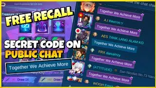 SECRET CODE ON PUBLIC CHAT AND GET FREE RECALL | 515 PARTY EVENT MOBILE LEGENDS