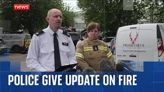 Officials give update after three children and a woman die in a house fire