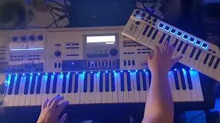 Casio Xw-p1  - Que ruja o le&atilde;o (Vers&atilde;o Synths) #xwp1 #casio #teclado #tecladistas #worship